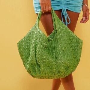 PrettyLittleThing Vibrant Green Tote Bag